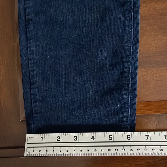 Women’s size 12/32 buffalo supreme midrise skinny stretch darkblue corduroy pant - Picture 3 of 12